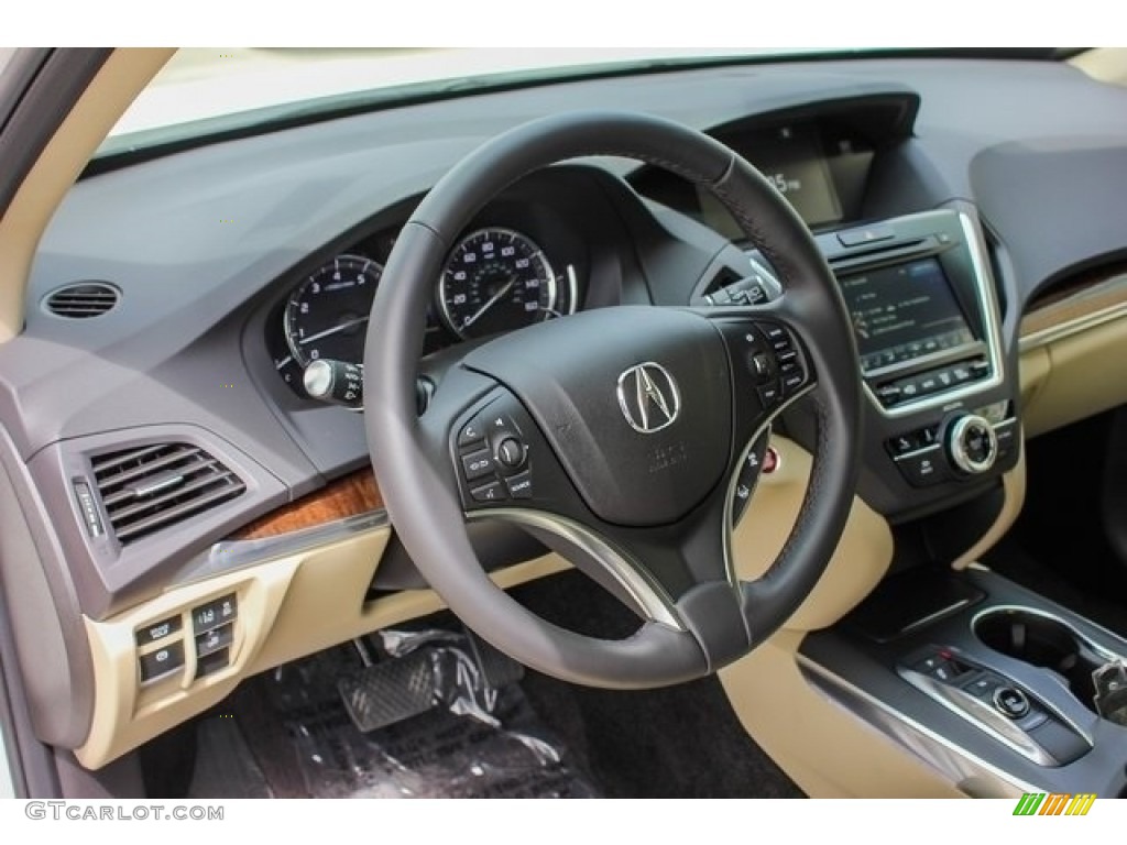 2018 Acura MDX AWD Parchment Steering Wheel Photo #126964949