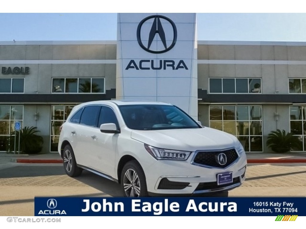 2018 MDX AWD - White Diamond Pearl / Parchment photo #1