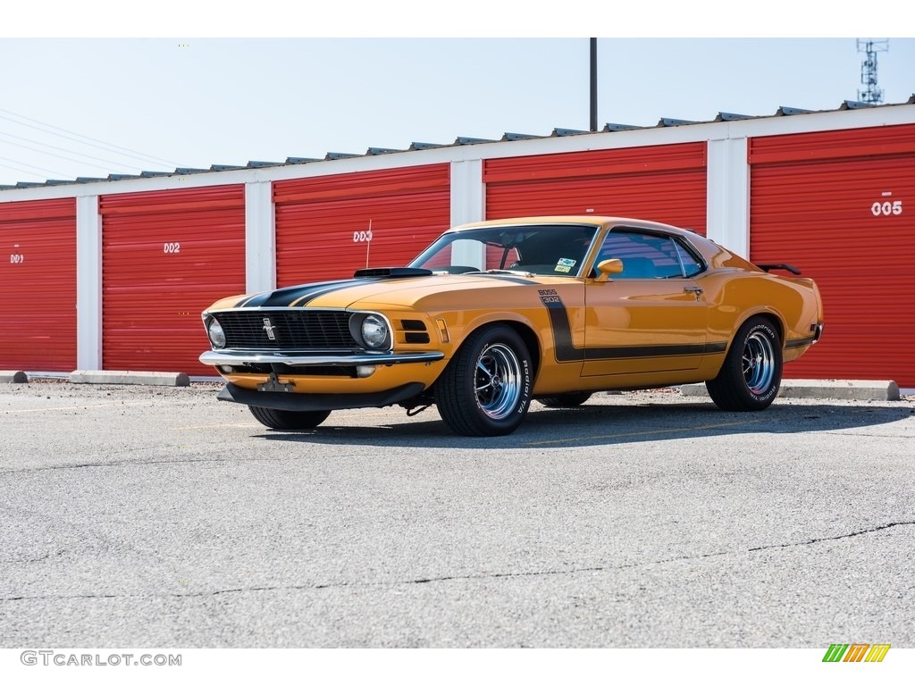 1970 Mustang BOSS 302 - Grabber Orange / Black photo #1