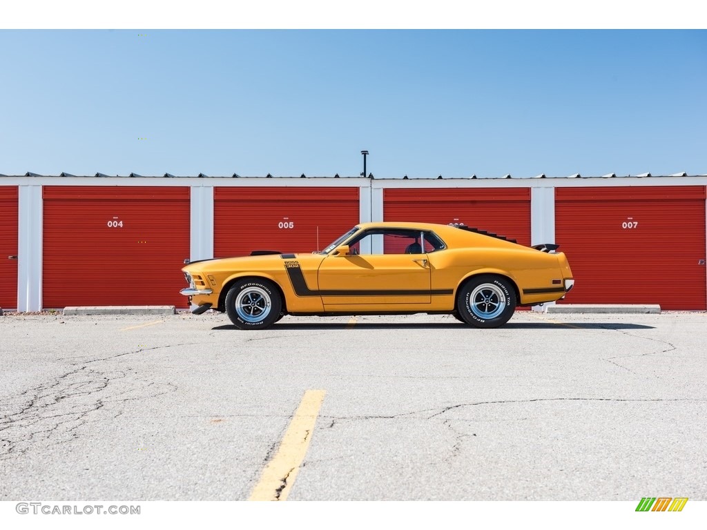 1970 Mustang BOSS 302 - Grabber Orange / Black photo #3