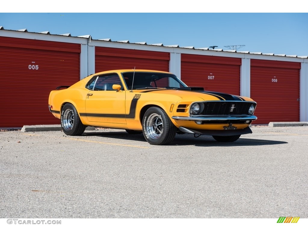 1970 Mustang BOSS 302 - Grabber Orange / Black photo #11