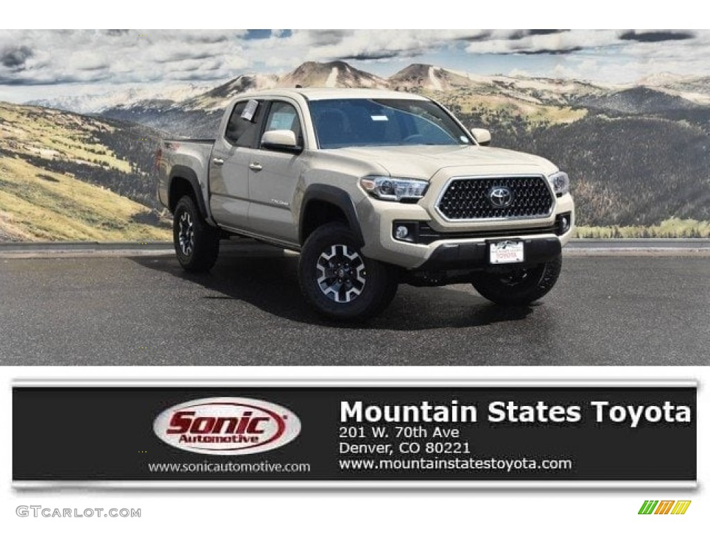 2018 Tacoma TRD Off Road Double Cab 4x4 - Quicksand / Cement Gray photo #1
