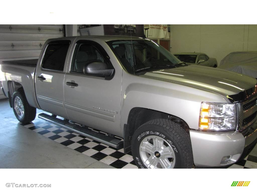 2009 Silverado 1500 LT Crew Cab 4x4 - Silver Birch Metallic / Dark Titanium photo #5