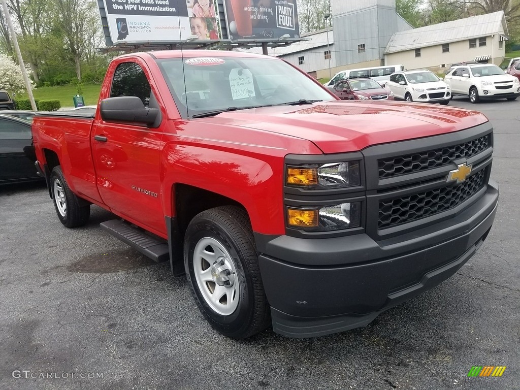 2014 Silverado 1500 WT Regular Cab - Victory Red / Jet Black/Dark Ash photo #10