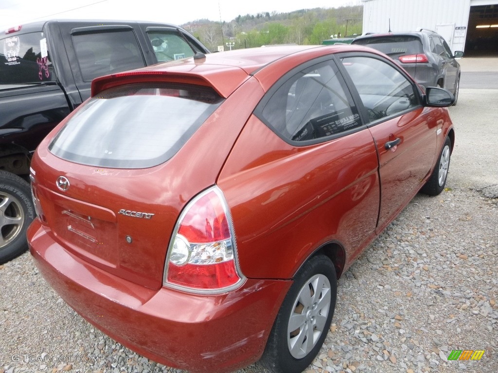 2008 Accent GS Coupe - Tango Red / Black photo #4