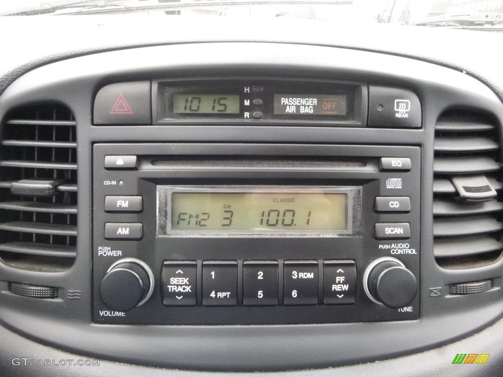 2008 Accent GS Coupe - Tango Red / Black photo #14