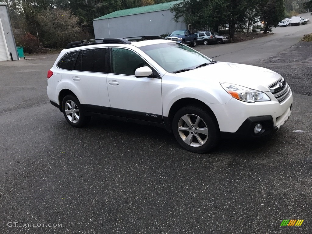 2014 Outback 2.5i Limited - Satin White Pearl / Ivory photo #5