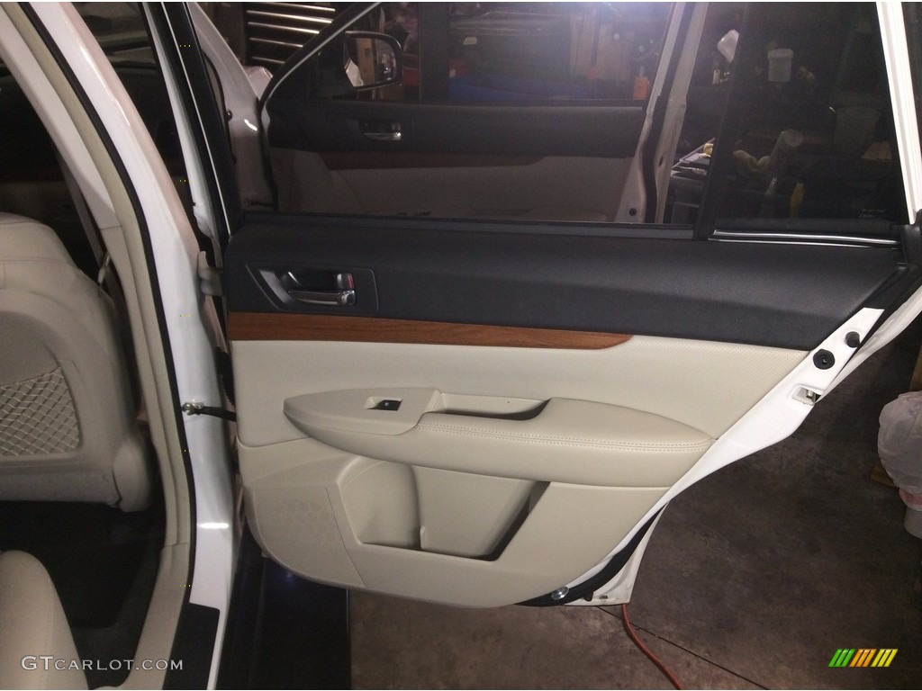 2014 Outback 2.5i Limited - Satin White Pearl / Ivory photo #18