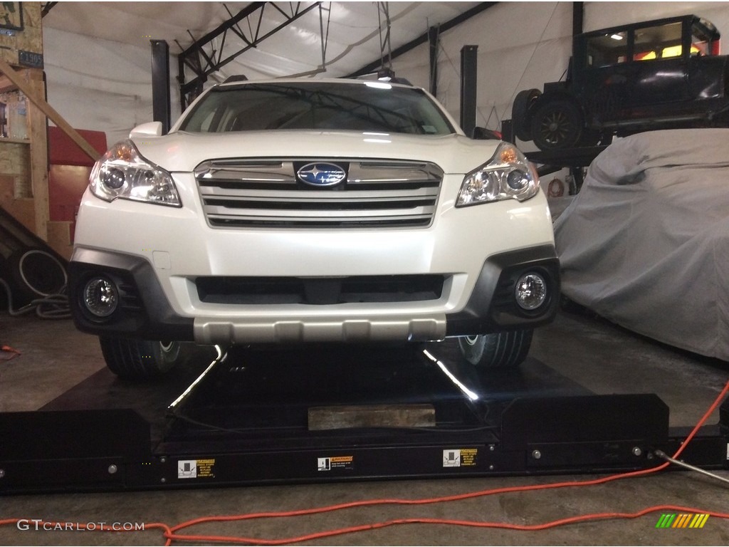 2014 Outback 2.5i Limited - Satin White Pearl / Ivory photo #35