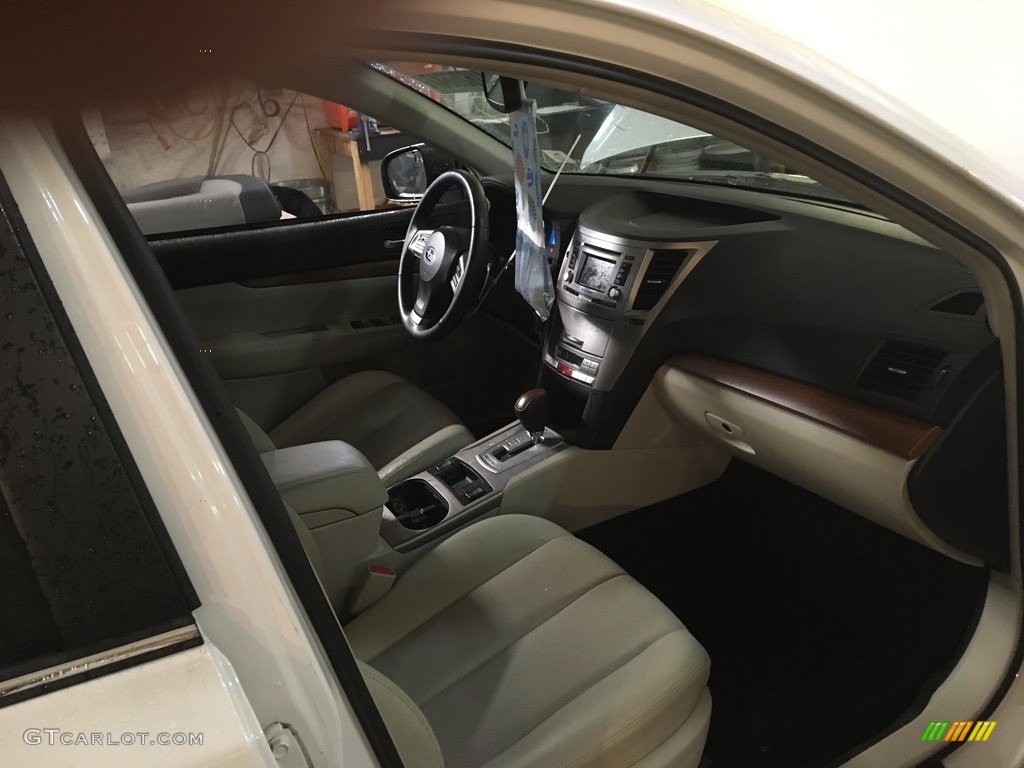 2014 Outback 2.5i Limited - Satin White Pearl / Ivory photo #37