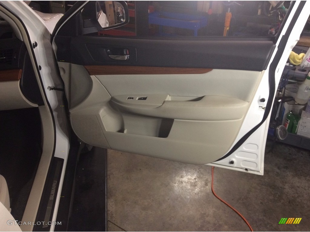 2014 Outback 2.5i Limited - Satin White Pearl / Ivory photo #39