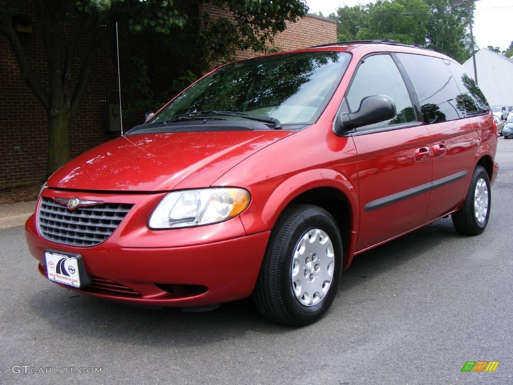 2003 Voyager LX - Inferno Red Tinted Pearlcoat / Gray photo #1