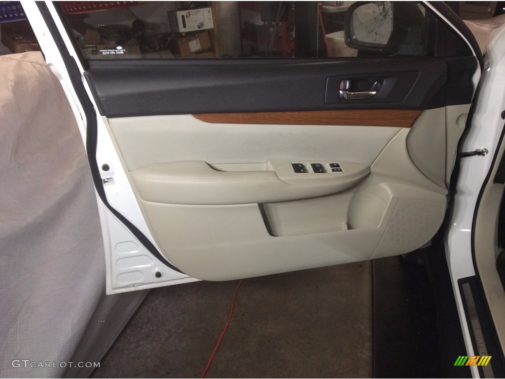 2014 Outback 2.5i Limited - Satin White Pearl / Ivory photo #54