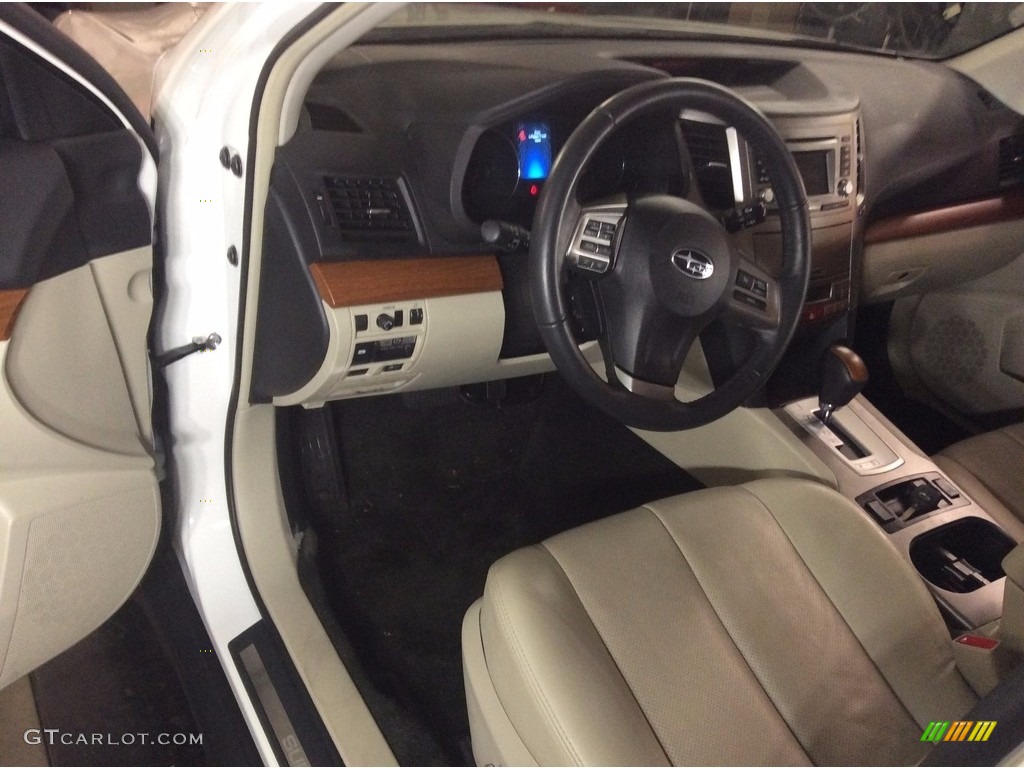 2014 Outback 2.5i Limited - Satin White Pearl / Ivory photo #55