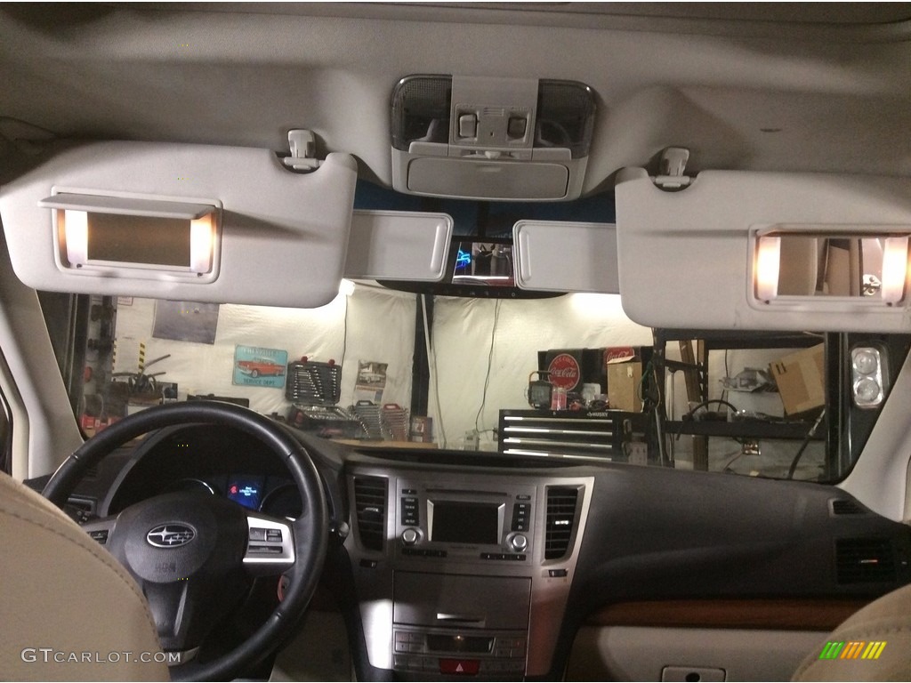 2014 Outback 2.5i Limited - Satin White Pearl / Ivory photo #66