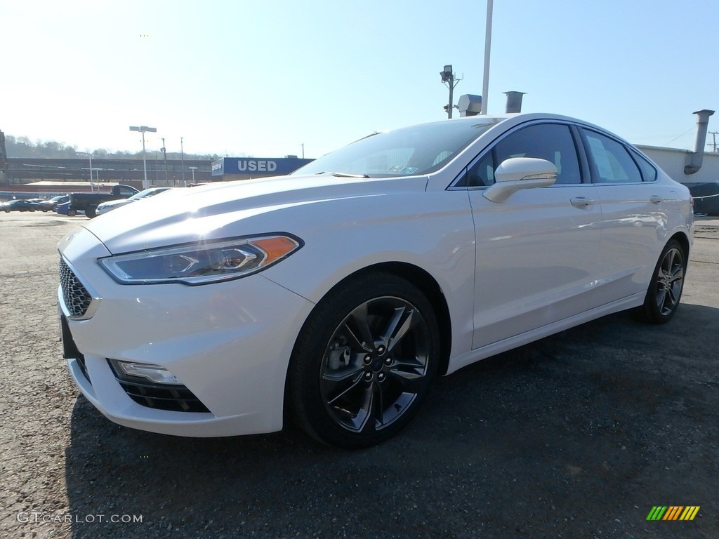 2017 Fusion Sport AWD - White Platinum / Dark Earth Grey photo #7