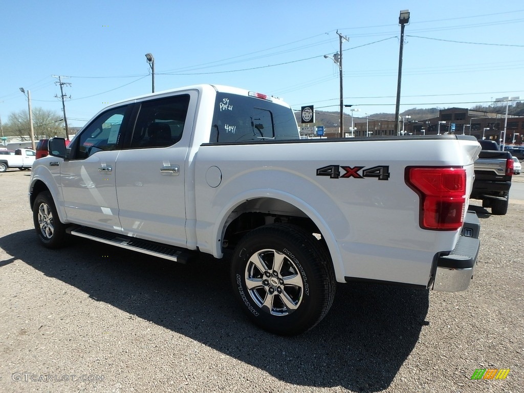 2018 F150 Lariat SuperCrew 4x4 - Oxford White / Black photo #5