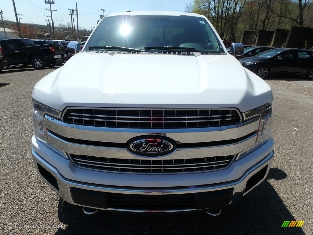 2018 F150 Lariat SuperCrew 4x4 - Oxford White / Black photo #8