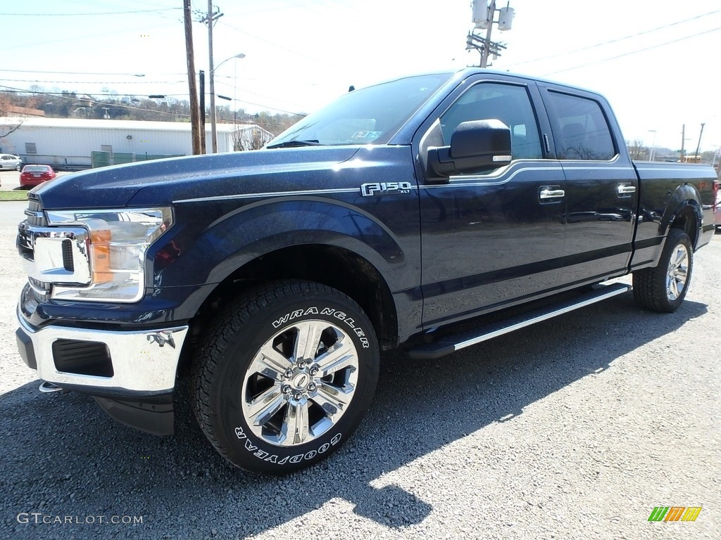 2018 F150 XLT SuperCrew 4x4 - Blue Jeans / Black photo #7