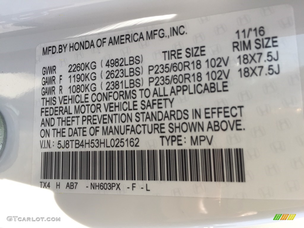 2017 RDX Technology AWD - White Diamond Pearl / Parchment photo #33