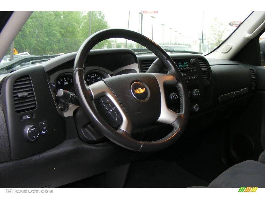 2007 Silverado 1500 LT Crew Cab 4x4 - Black / Light Titanium/Dark Titanium Gray photo #5