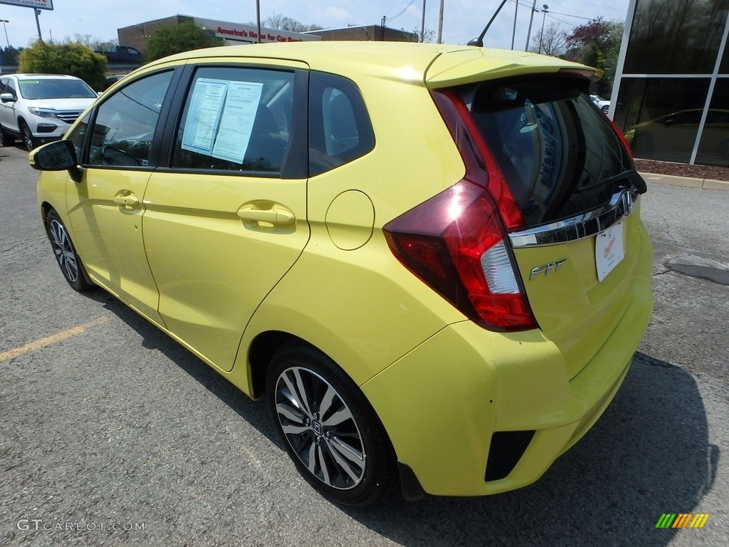 2015 Fit EX - Mystic Yellow Pearl / Black photo #3