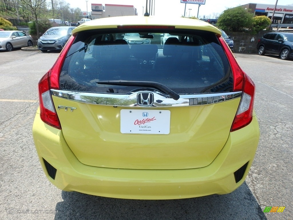 2015 Fit EX - Mystic Yellow Pearl / Black photo #4