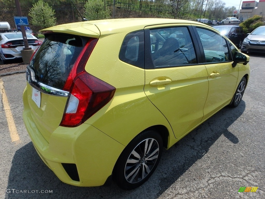 2015 Fit EX - Mystic Yellow Pearl / Black photo #6