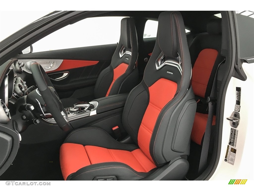 Red Pepper/Black Interior 2018 Mercedes-Benz C 63 S AMG Coupe Photo #126991430