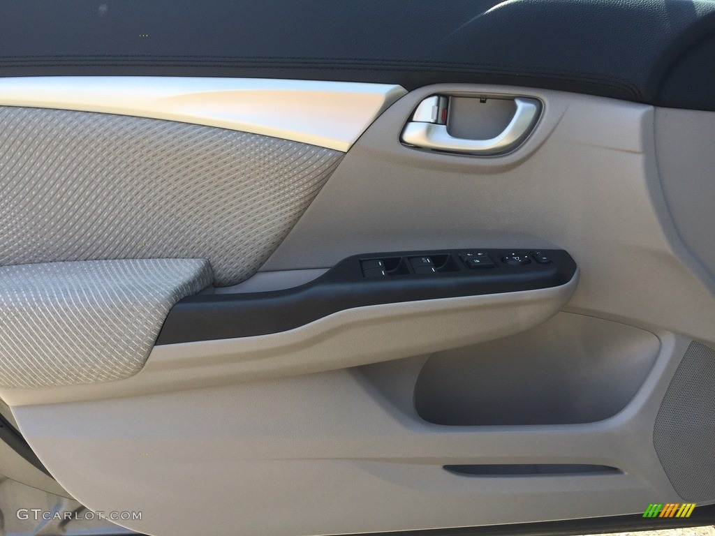 2013 Civic Hybrid Sedan - Polished Metal Metallic / Gray photo #9