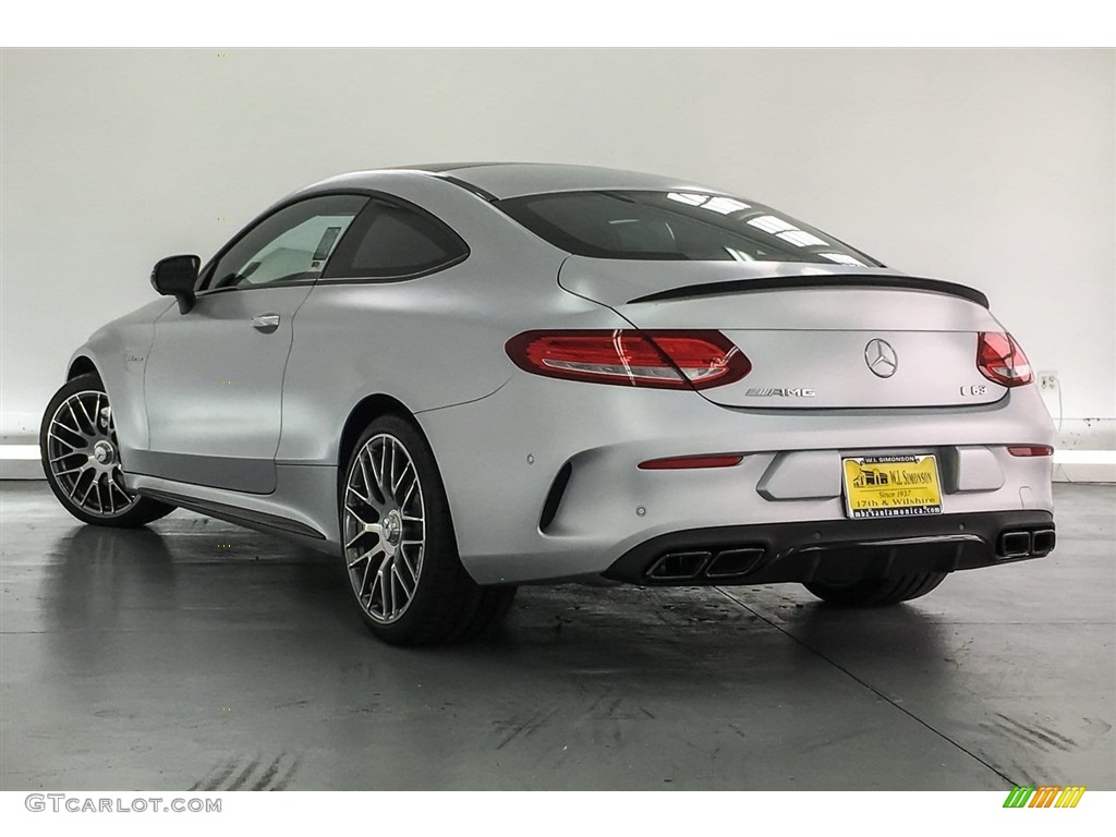 2018 C 63 AMG Coupe - designo Iridium Silver Magno (Matte) / Black photo #10