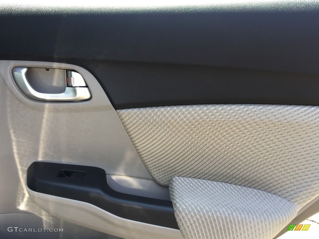 2013 Civic Hybrid Sedan - Polished Metal Metallic / Gray photo #23