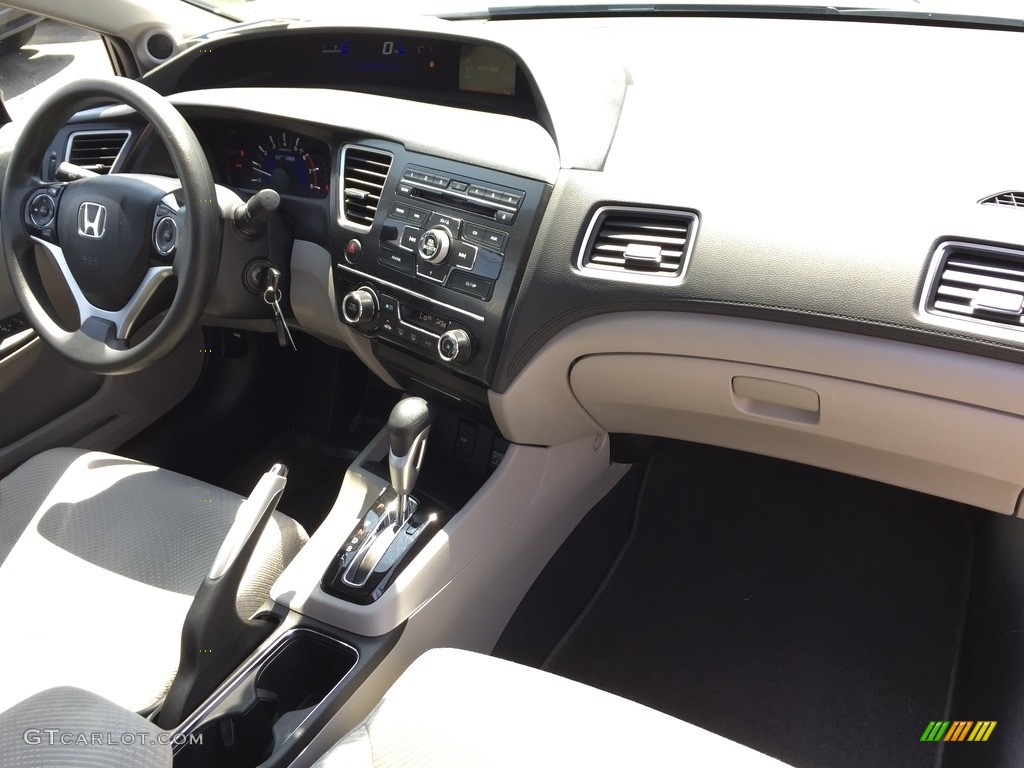2013 Civic Hybrid Sedan - Polished Metal Metallic / Gray photo #27