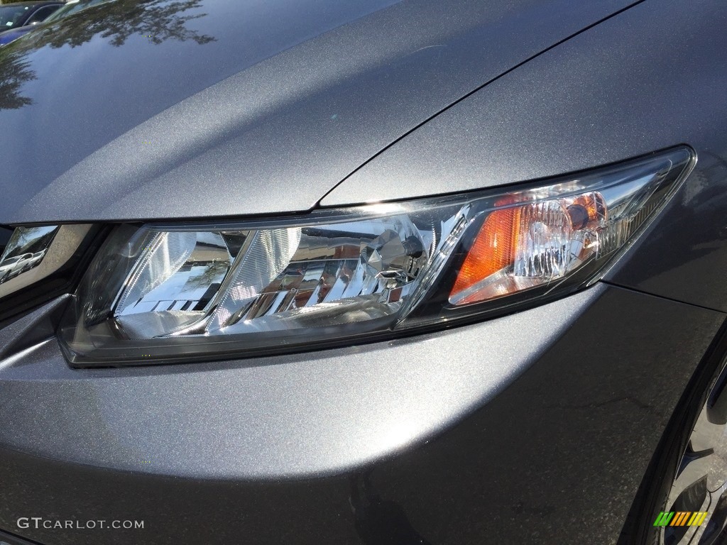 2013 Civic Hybrid Sedan - Polished Metal Metallic / Gray photo #31