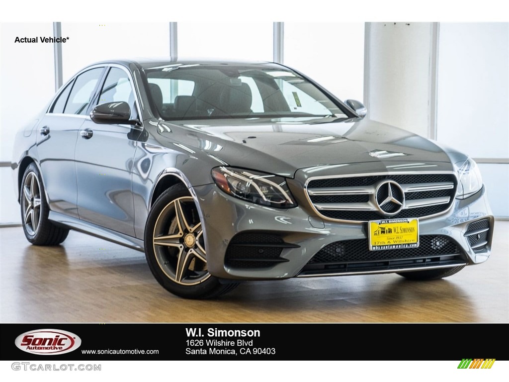 2018 E 300 Sedan - Selenite Grey Metallic / Black photo #1