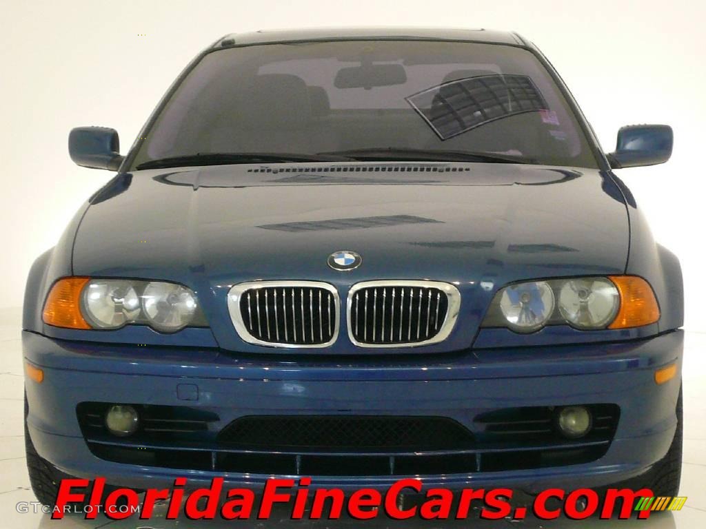 2002 3 Series 325i Coupe - Topaz Blue Metallic / Sand photo #5