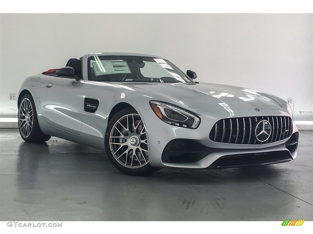 Iridium Silver Metallic 2018 Mercedes-Benz AMG GT Roadster Exterior Photo #126993809