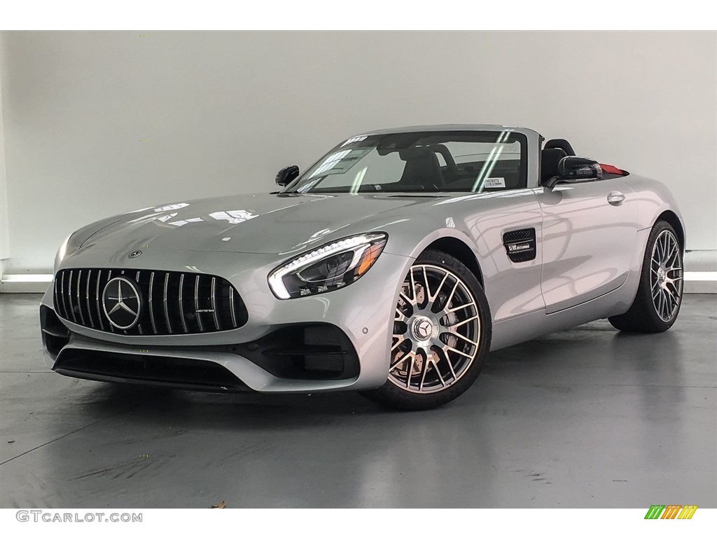 Iridium Silver Metallic 2018 Mercedes-Benz AMG GT Roadster Exterior Photo #126993860