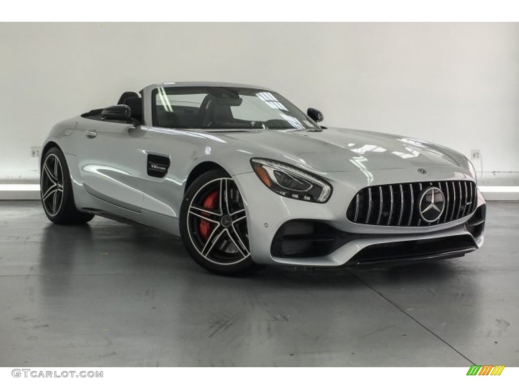 Iridium Silver Metallic 2018 Mercedes-Benz AMG GT C Roadster Exterior Photo #126995426