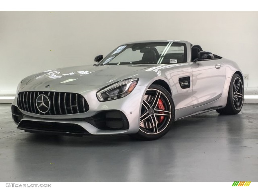 Iridium Silver Metallic 2018 Mercedes-Benz AMG GT C Roadster Exterior Photo #126995462