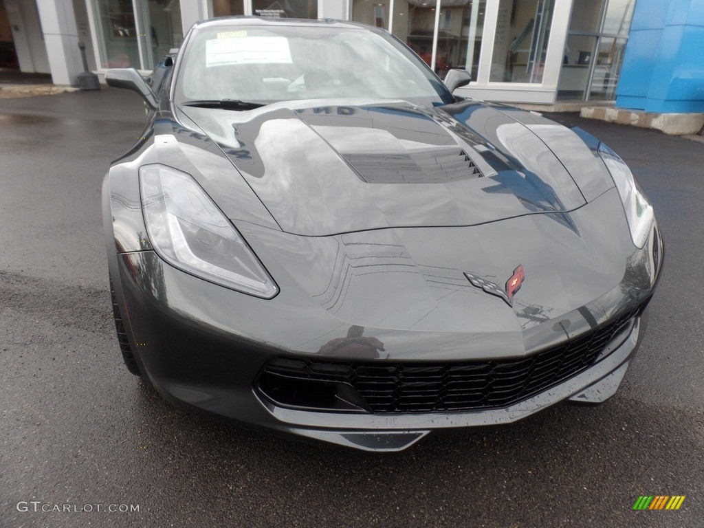 2019 Corvette Grand Sport Coupe - Shadow Gray Metallic / Black photo #2