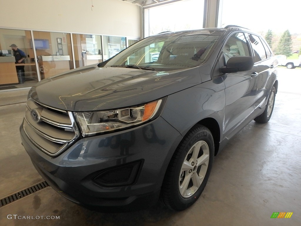 2018 Edge SE AWD - Blue / Ebony photo #4