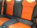 Jet Black/Orange Accents Rear Seat Photo for 2018 Chevrolet Camaro #127000142