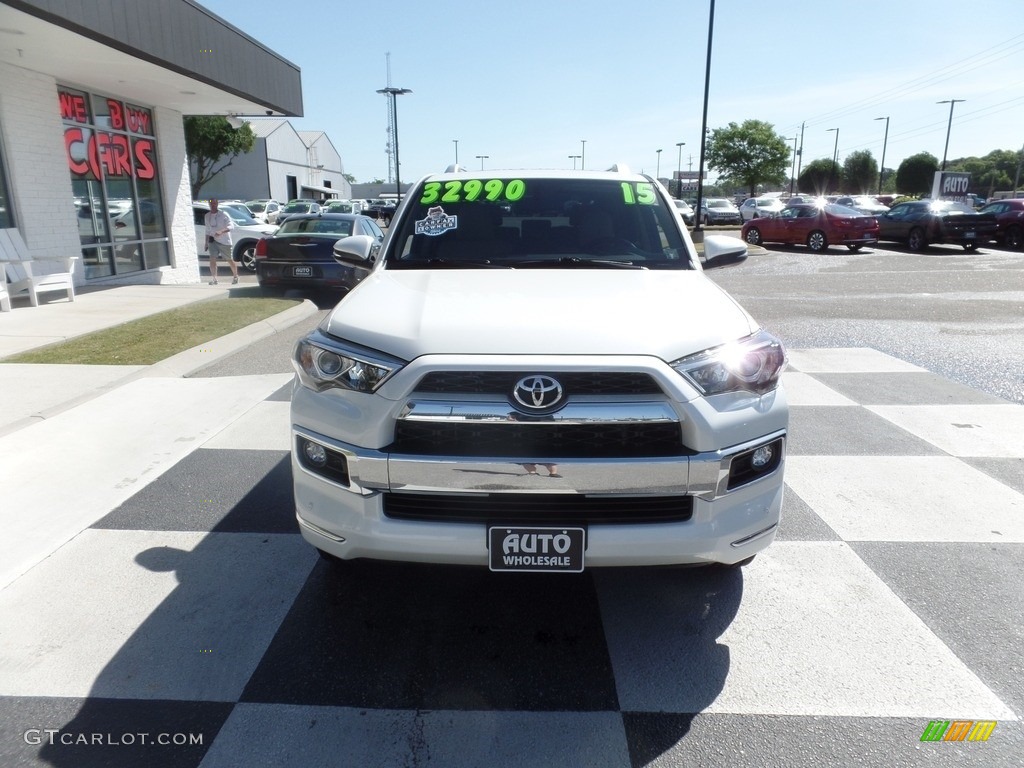 2015 4Runner Limited 4x4 - Blizzard White / Sand Beige photo #2