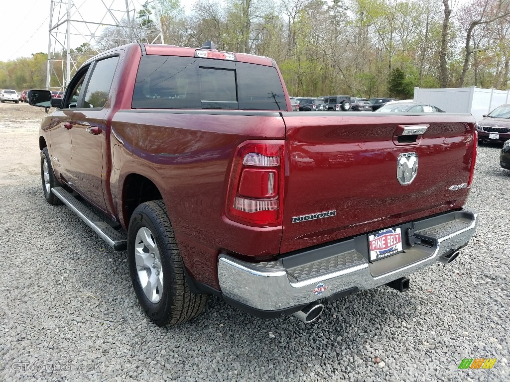 2019 1500 Big Horn Crew Cab 4x4 - Delmonico Red Pearl / Black/Diesel Gray photo #4