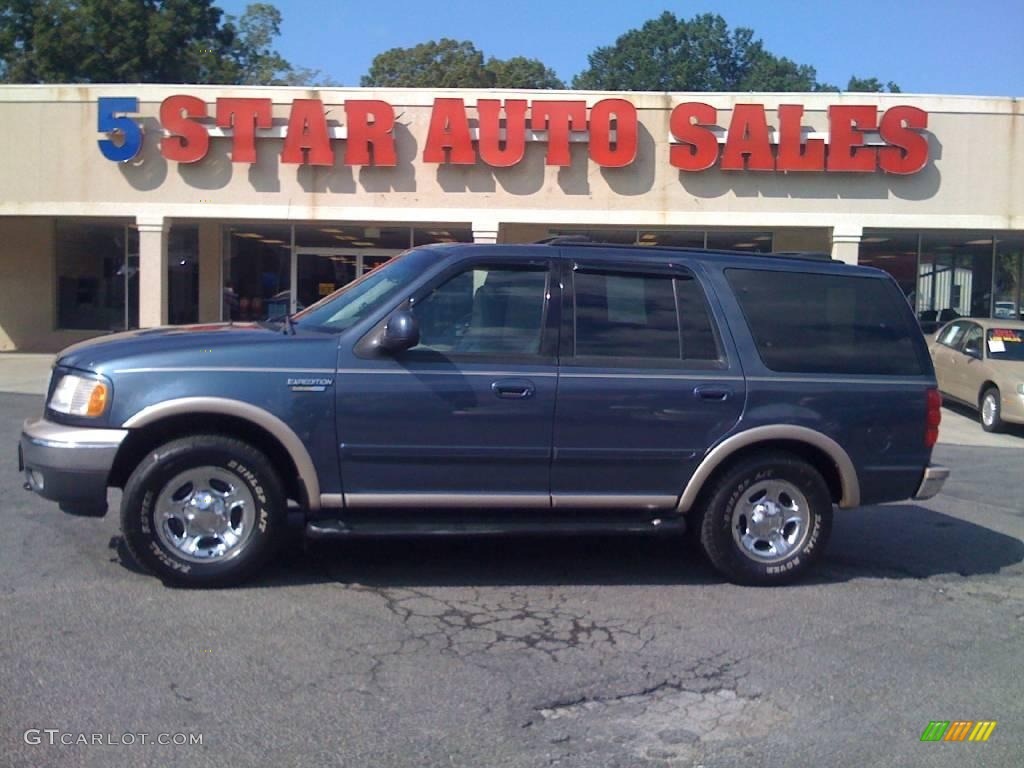 1999 Expedition Eddie Bauer 4x4 - Medium Wedgewood Blue Metallic / Medium Graphite photo #1