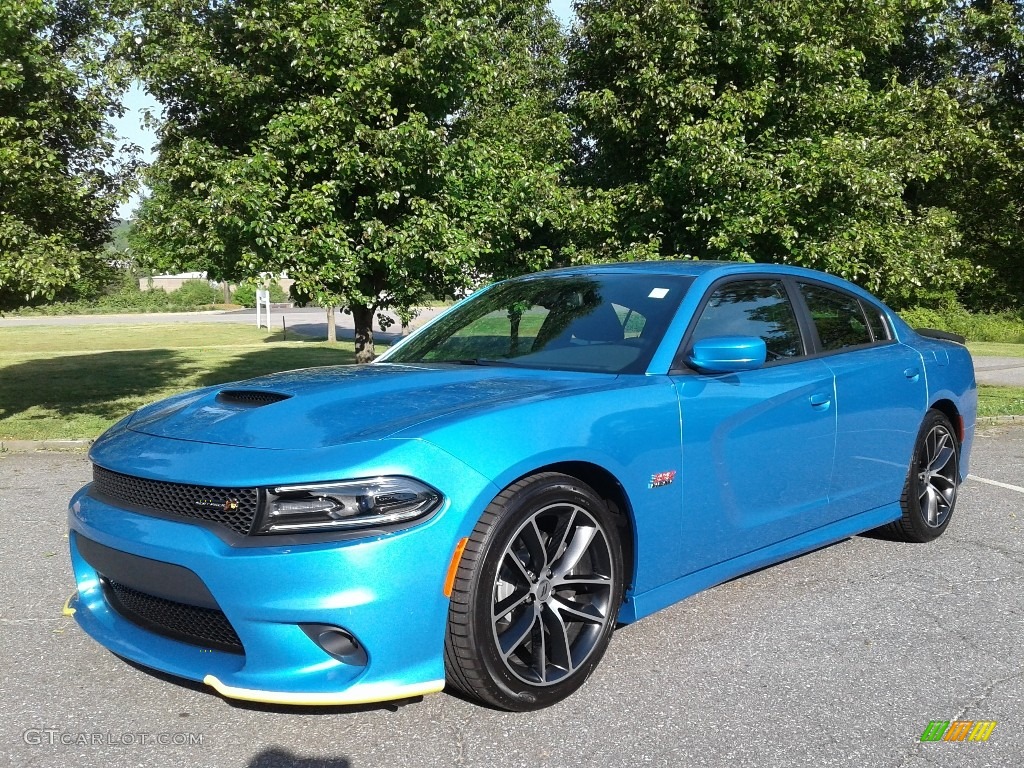2018 Charger R/T Scat Pack - B5 Blue Pearl / Black photo #2