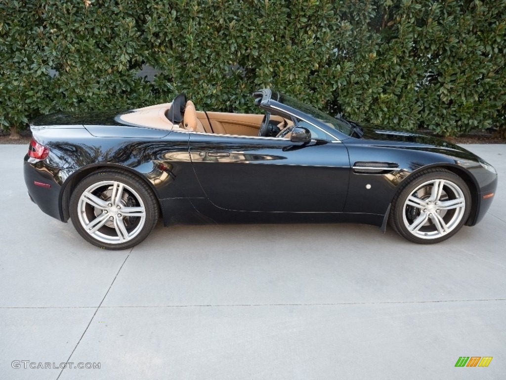 2009 V8 Vantage Roadster - Jet Black / Sahara Tan photo #1