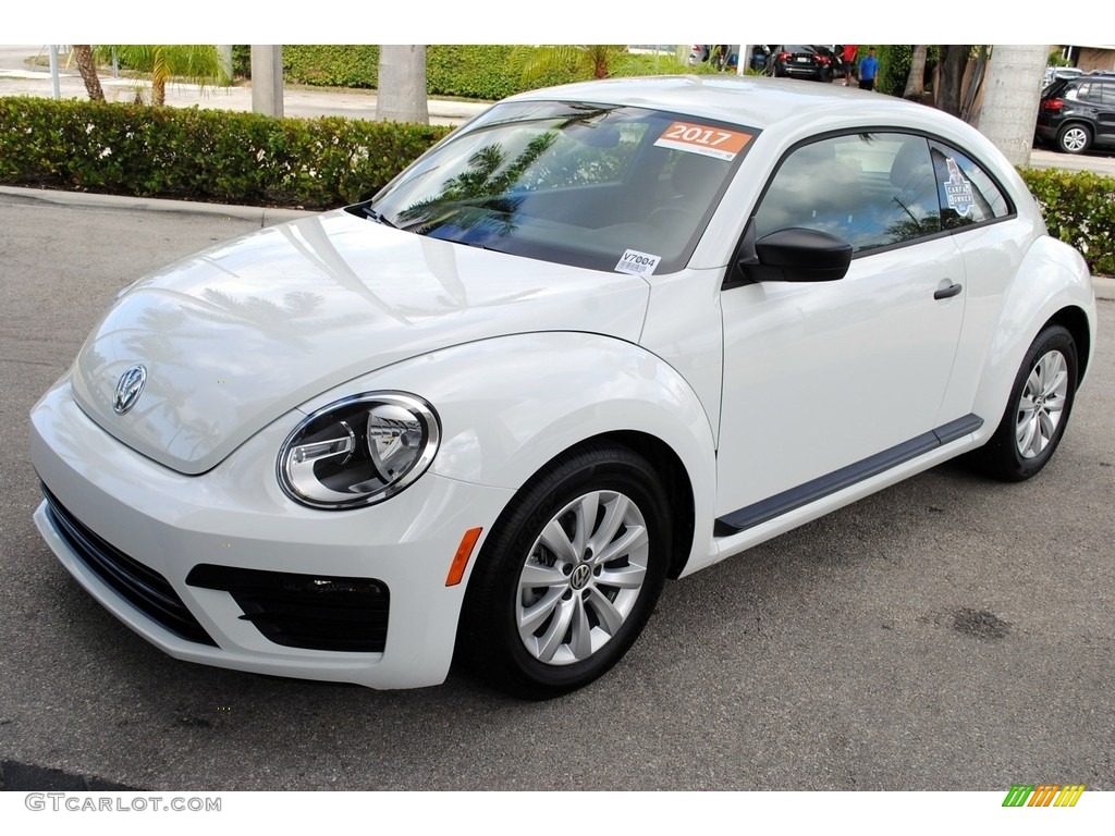 Pure White 2017 Volkswagen Beetle 1.8T S Coupe Exterior Photo #127005758