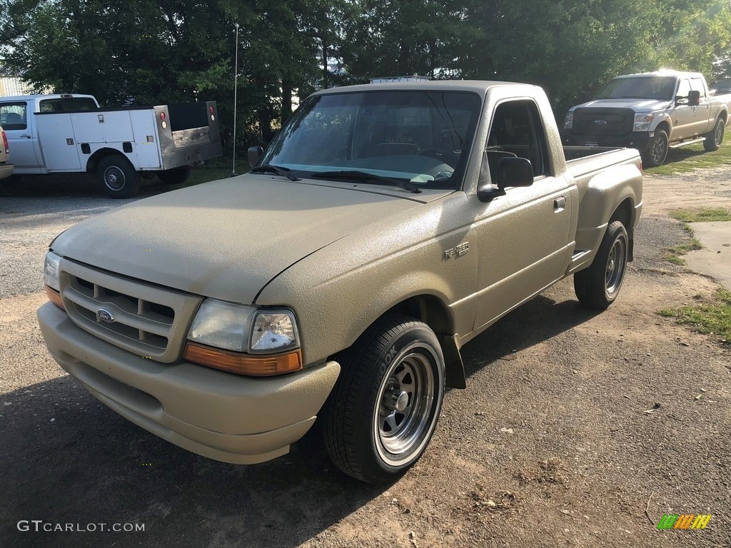 2000 Ranger XL Regular Cab - Harvest Gold Metallic / Medium Graphite photo #4